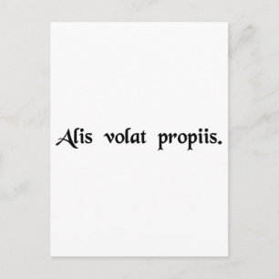 Ze vliegt met haar eigen vleugels briefkaart