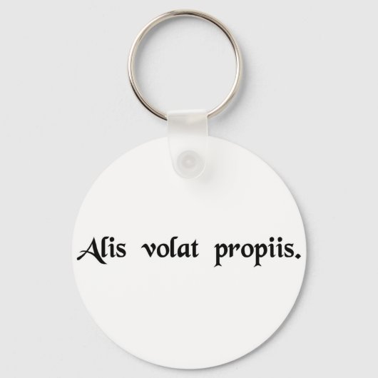 Ze vliegt met haar eigen vleugels sleutelhanger (Voorkant)