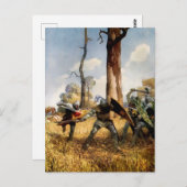 "Ze vochten op voet" van NC Wyeth Briefkaart (Voorkant / Achterkant)