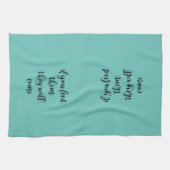 Ze voeden ze en ze komen Kitchen Theedoek (Horizontaal)