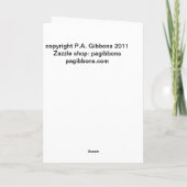 Ze voelde zich alsof ze was kraken blanco Humor gr Kaart (Achterkant)