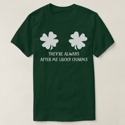 Ze volgen altijd na mij Lucky Charms T-shirt (Design voorkant)