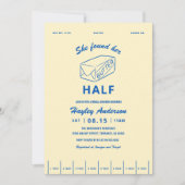 Ze vond boter half bruiloftsborrel  kaart (Voorkant)