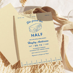 Ze vond boter half bruiloftsborrel kaart