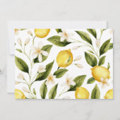 Ze vond haar belangrijkste citrus bruiloftsfeest bedankkaart (Achterkant)