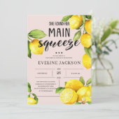 Ze vond haar belangrijkste citruscitruscitroenzome kaart (Staand voorkant)