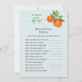 Ze vond haar belangrijkste drukkerij Shower Trivia Kaart (Voorkant)