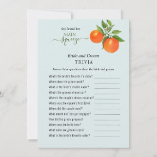 Ze vond haar belangrijkste drukkerij Shower Trivia Kaart