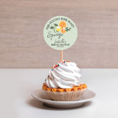 Ze vond haar belangrijkste knijp- bruidsshowergroe ronde sticker