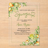 Ze vond haar belangrijkste knijp Vrijgezellenfeest Acryl Uitnodigingen (Voorkant)