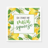 Ze vond haar belangrijkste knijp Vrijgezellenfeest Servet (Voorkant)