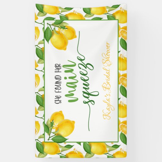 Ze vond haar belangrijkste knijp Vrijgezellenfeest Spandoek (Verticaal)