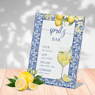 Ze vond haar belangrijkste knijpbar Spritz Reclamebord Met Voetstuk