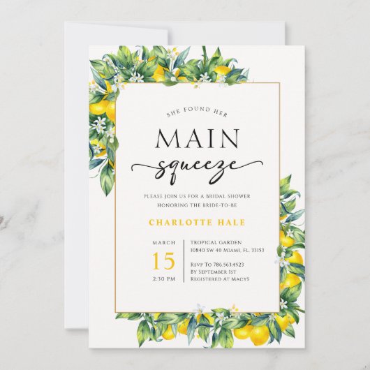 Ze vond haar belangrijkste knijpgele Vrijgezellenf Kaart (Voorkant)