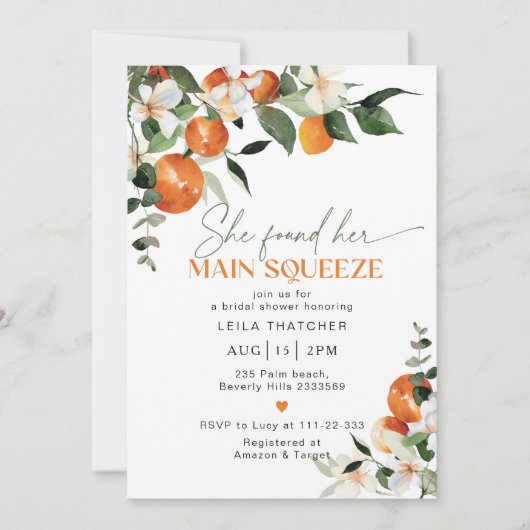 Ze vond haar belangrijkste knijpper-vrijgezellenfe kaart (Voorkant)