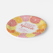 Ze vond haar belangrijkste knuffel bruidsdouche papieren bordje (Gekanteld)