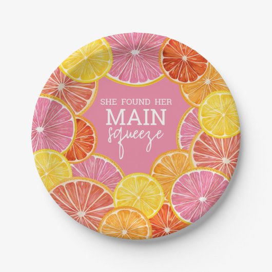 Ze vond haar belangrijkste knuffel bruidsfeest papieren bordje (Voorkant)