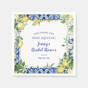 Ze vond haar belangrijkste squeeze citroen bruids  servet