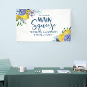 Ze vond haar belangrijkste squeeze citroen bruidsd spandoek (Beurs)