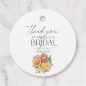 Ze vond haar belangrijkste squeeze Citrus Vrijgeze Bedankjes Labels (Voorkant)