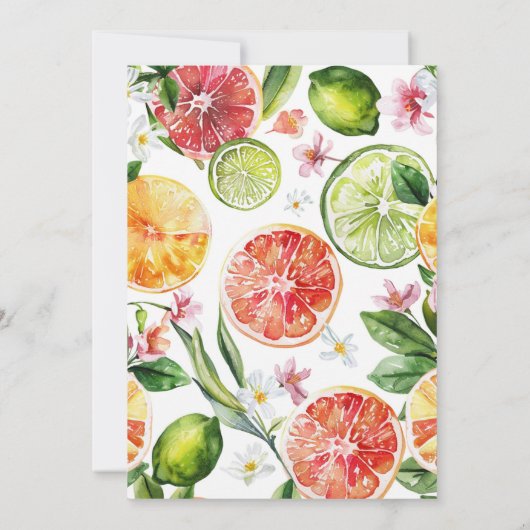 Ze vond haar belangrijkste squeeze Citrus Vrijgeze Kaart (Achterkant)