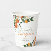 Ze vond haar belangrijkste squeeze citrus vrijgeze papieren bekers (Achterkant)