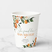 Ze vond haar belangrijkste squeeze citrus vrijgeze papieren bekers (Voorkant)