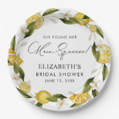 Ze vond haar belangrijkste squeeze Citrus Vrijgeze Papieren Bordje (Voorkant)