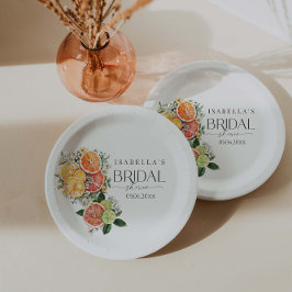 Ze vond haar belangrijkste squeeze Citrus Vrijgeze Papieren Bordje