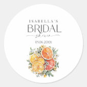 Ze vond haar belangrijkste squeeze Citrus Vrijgeze Ronde Sticker (Voorkant)