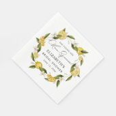 Ze vond haar belangrijkste squeeze Citrus Vrijgeze Servet (Hoek)