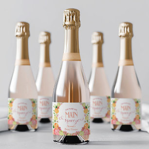 Ze vond haar belangrijkste squeeze Citrus Vrijgeze Sparkling Wijnetiket