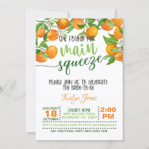 Ze vond haar belangrijkste squeeze Oranje Bruiloft Kaart