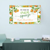 Ze vond haar belangrijkste squeeze Oranje Vrijgeze Spandoek (Beurs)