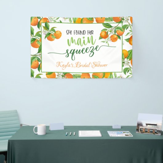 Ze vond haar belangrijkste squeeze Oranje Vrijgeze Spandoek (Beurs)