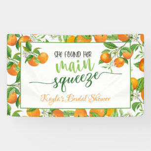 Ze vond haar belangrijkste squeeze Oranje Vrijgeze Spandoek