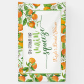 Ze vond haar belangrijkste squeeze Oranje Vrijgeze Spandoek (Verticaal)