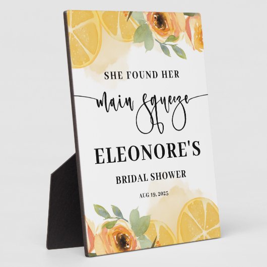 Ze vond haar belangrijkste squeeze Vrijgezellenfee Fotoplaat (Zijkant)