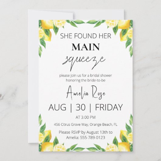 Ze vond haar belangrijkste squeeze-vrijgezellenfee kaart (Voorkant)