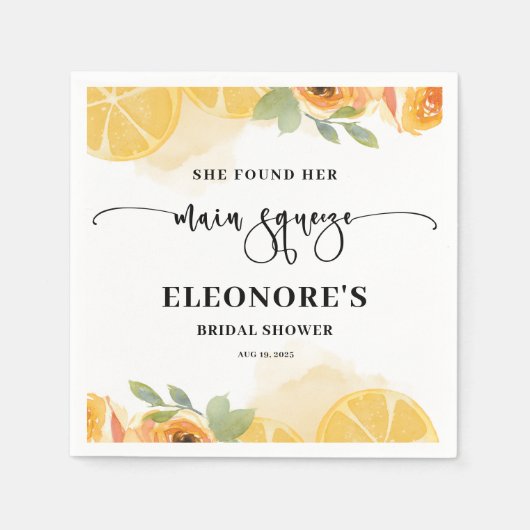 Ze vond haar belangrijkste squeeze-Vrijgezellenfee Servet (Voorkant)