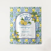 Ze vond haar belangrijkste squeeze Vrijgezellenfee Wandkleed (Voorkant)