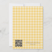 Ze vond haar bijen QR-code bruiloft feestje Kaart (Achterkant)