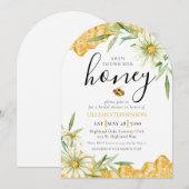 Ze Vond Haar Bijen Thema Daisy Bruiloftsfeest Kaart (Voorkant / Achterkant)
