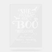 Ze vond haar boe Vrijgezellenfeest welkomstteken Acryl Bord (Voorkant)