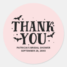 Ze vond haar boek Halloween Vrijgezellenfeest Clas Ronde Sticker