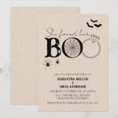 Ze vond haar boek Rustieke Halloween bruiloft Kaart (Voorkant / Achterkant)