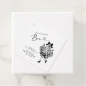 Ze vond haar Boo Ghost Floral Vrijgezellenfeest Bedankjes Labels (In situ)