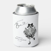 Ze vond haar Boo Ghost Floral Vrijgezellenfeest Blikjeskoeler (Blikje Voorkant)