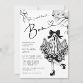 Ze vond haar Boo Ghost Floral Vrijgezellenfeest Kaart (Voorkant)