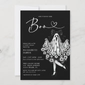 Ze vond haar Boo Ghost Floral Vrijgezellenfeest Kaart (Voorkant)